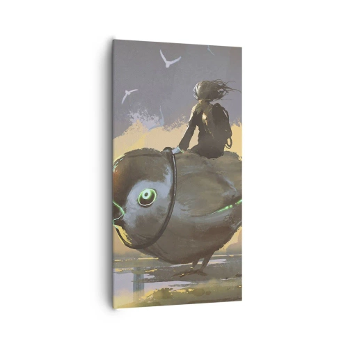 Tablou pe pânză - O oprire într-o călătorie fantastică - 65x120 cm