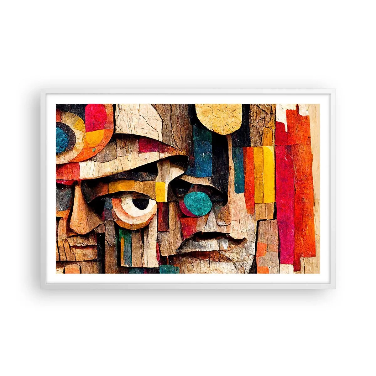 Poster în ramă albă - Te văd... - 91x61 cm