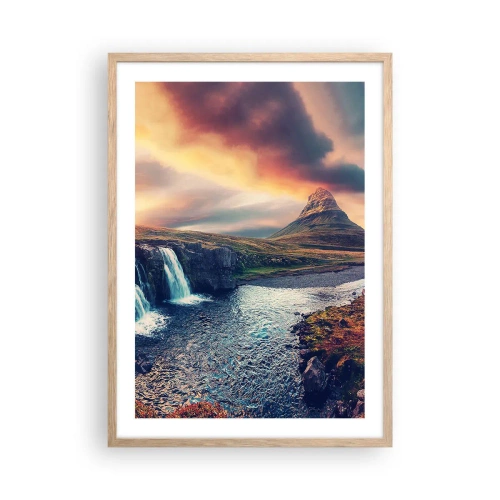 Poster în ramă de stejar deschis - În măreția naturii - 50x70 cm