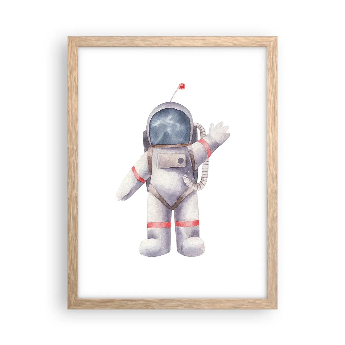 Poster în ramă de stejar deschis - Pe curând! - 30x40 cm