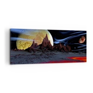 Tablou pe pânză - Lumea necunoscută - 120x50 cm