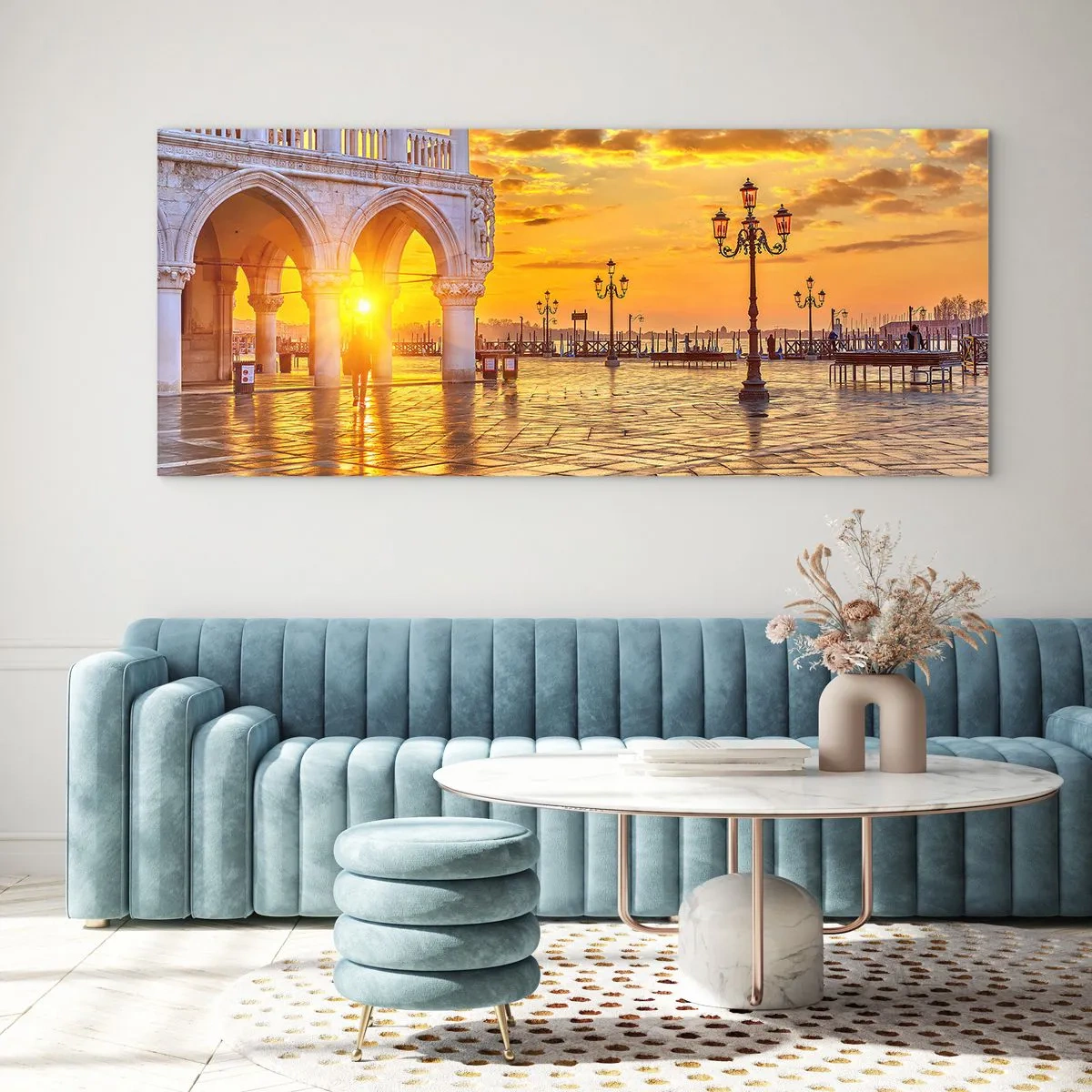 Tablou pe sticlă - Unde este toată lumea? - 140x50 cm