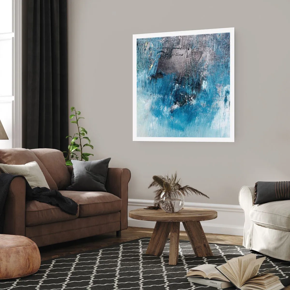 Poster - Rapsodie albastră - 60x60 cm