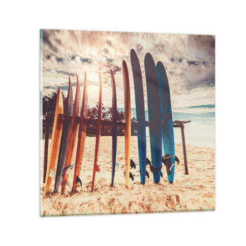 Tablou pe sticlă - Noapte bună, până mâine - 70x70 cm