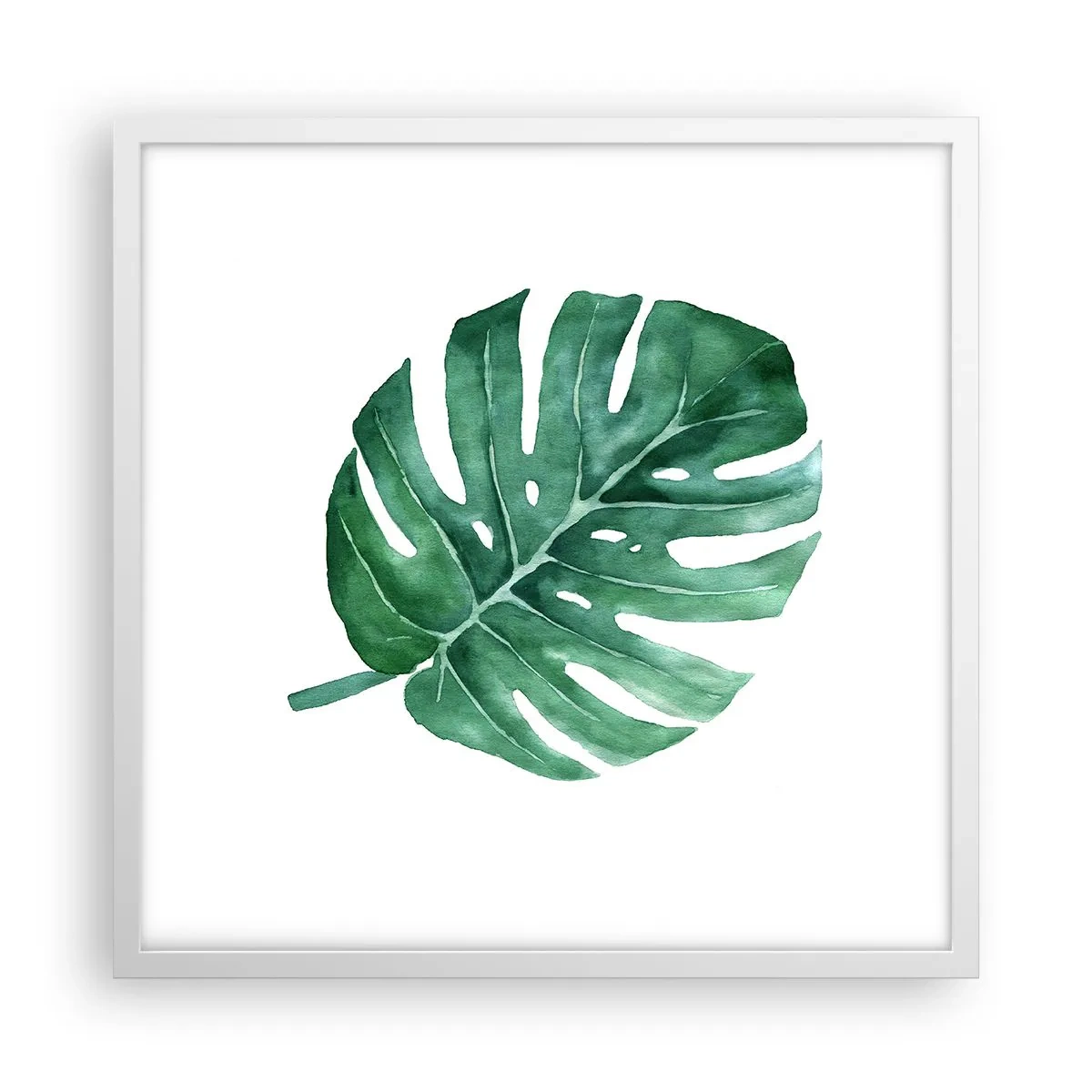 Poster în ramă albă - Conceptul verde - 50x50 cm