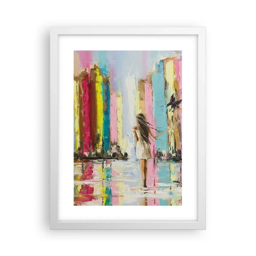 Poster în ramă albă - Urmați-mă - 30x40 cm