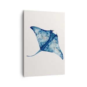 Tablou pe pânză - Viața în albastru - 70x100 cm