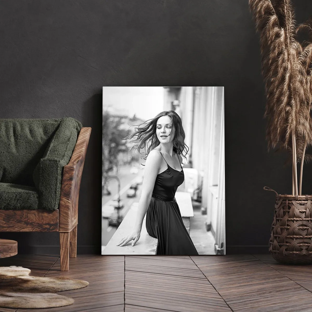 Tablou pe pânză - Cu siguranță e o fată pariziană - 50x70 cm