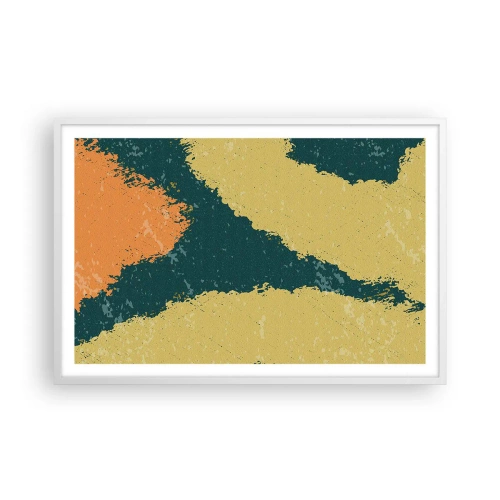 Poster în ramă albă - Abstracție - în slow motion - 91x61 cm