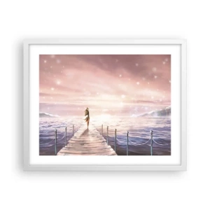 Poster în ramă albă - În lumina unui vis - 50x40 cm