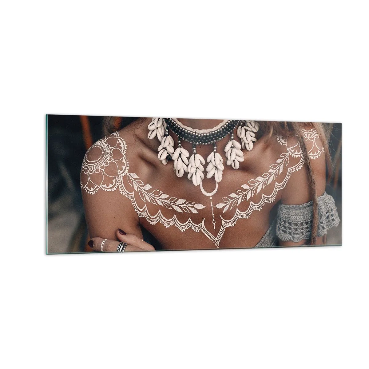 Tablou pe sticlă - Talismanele, ritualurile feminității - 100x40 cm