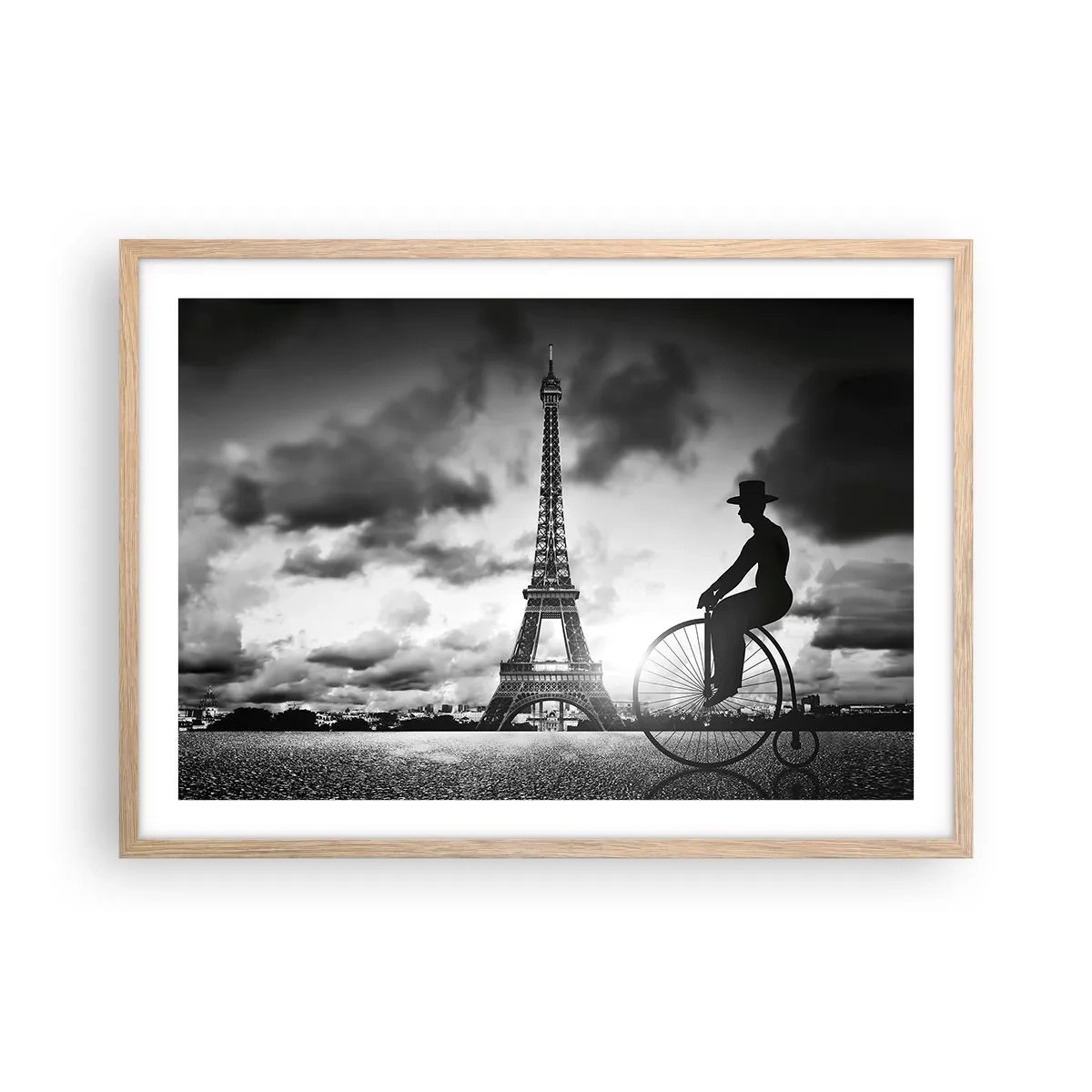 Poster în ramă de stejar deschis - Dorul de Belle Epoque - 70x50 cm