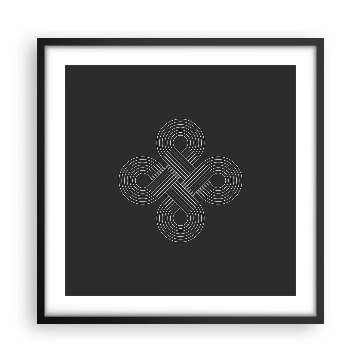 Poster în ramă neagră - În spirit celtic - 50x50 cm