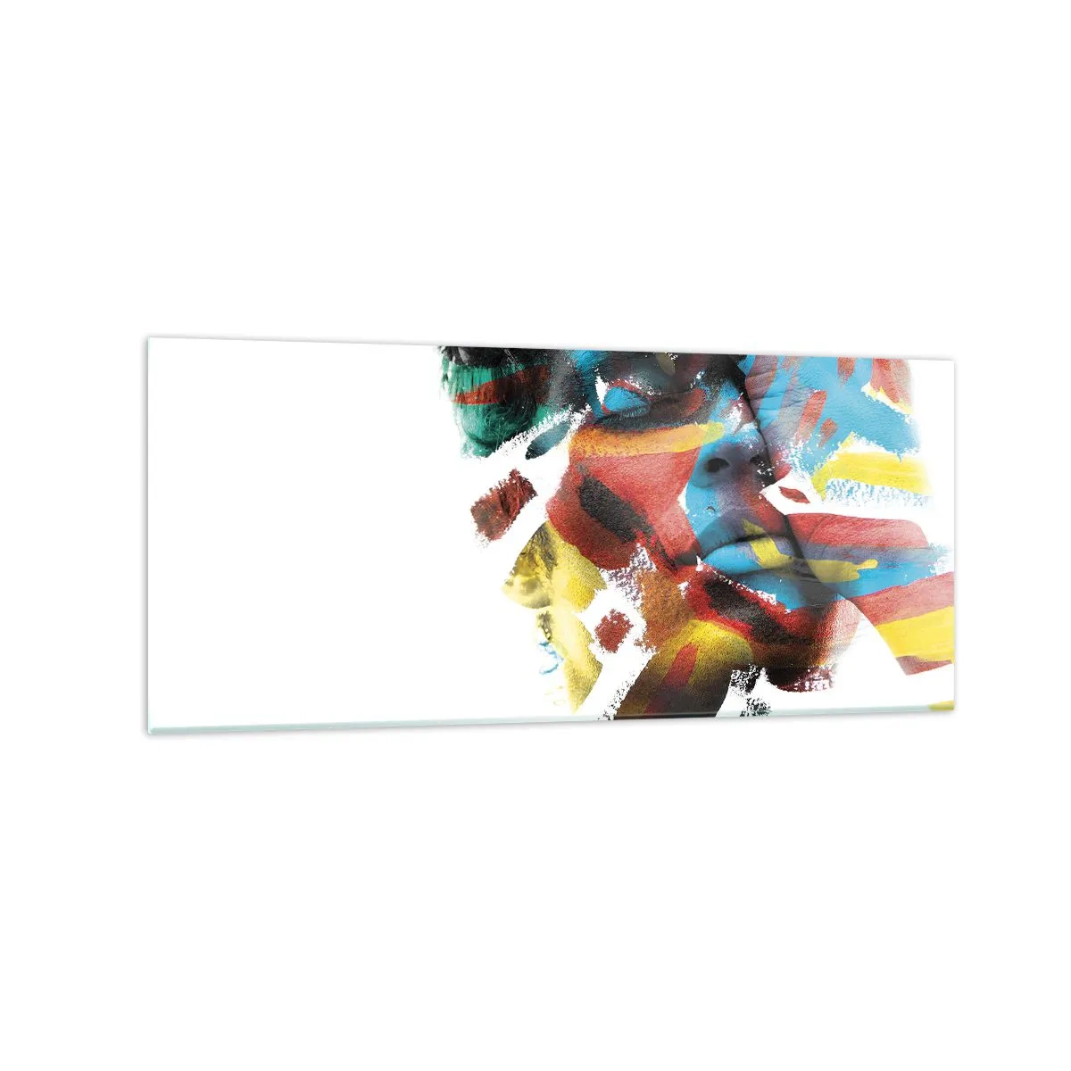 Tablou pe sticlă - Personalitate colorată - 120x50 cm