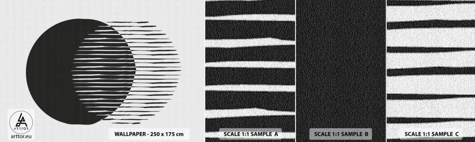 Mostră tapet autocolant Deluxe Sticker - Alter ego-ul său - Soare, Rotile, Boho - 100x30 cm