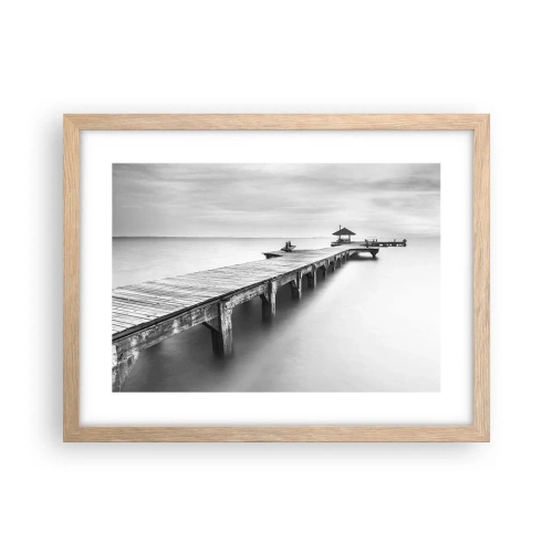 Poster în ramă de stejar deschis - În depărtare - 40x30 cm