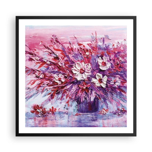 Poster în ramă neagră - Inocență și pasiune - 60x60 cm