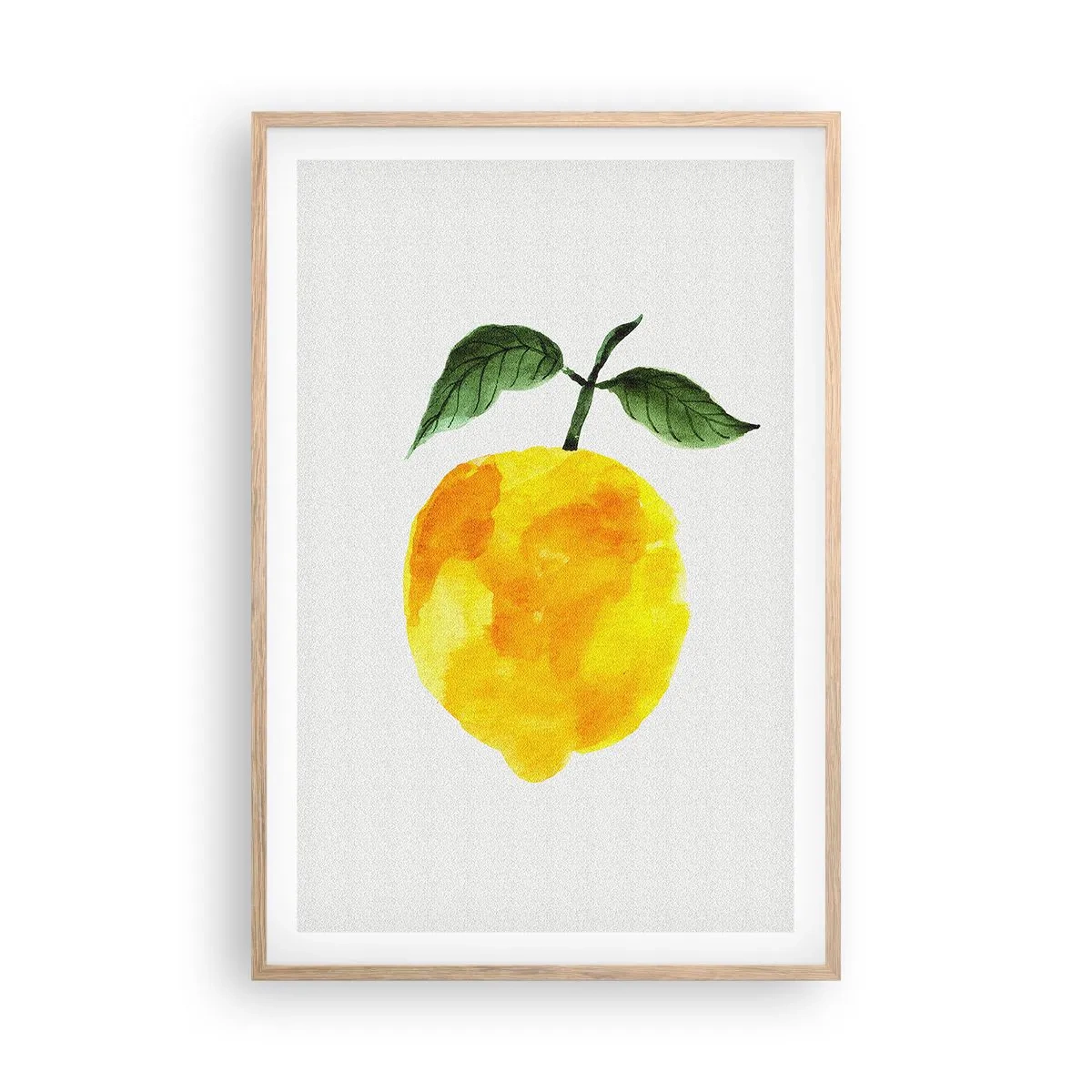 Poster în ramă de stejar deschis - Cum să simțiți gustul soarelui - 61x91 cm