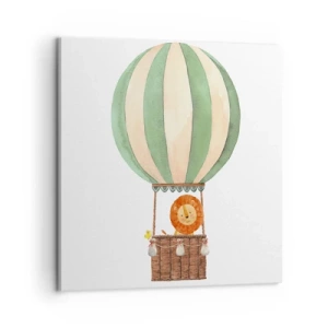 Tablou pe pânză - Călătoriile lui Leon - 60x60 cm