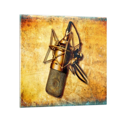 Tablou pe sticlă - Anii de aur ai radioului - 60x60 cm
