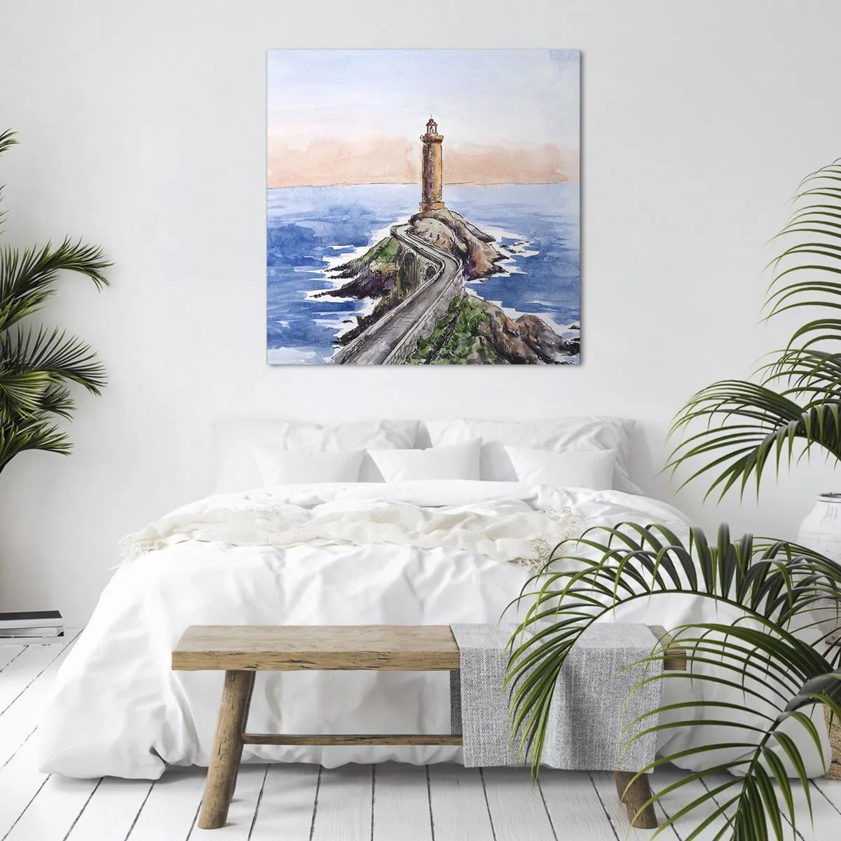 Tablou pe pânză - Cu fața la mare - 40x40 cm
