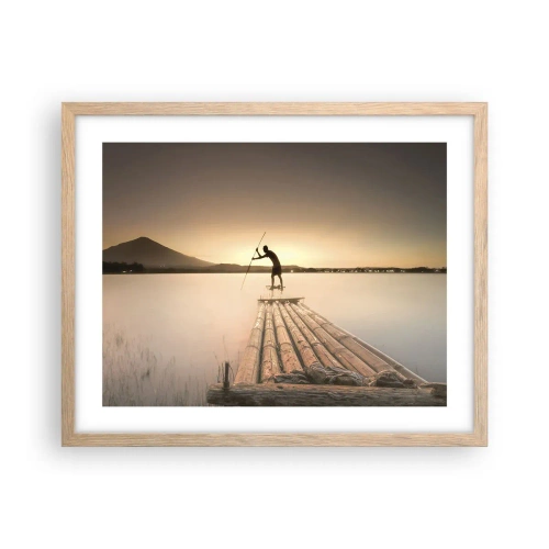 Poster în ramă de stejar deschis - Înainte de odihnă - 50x40 cm