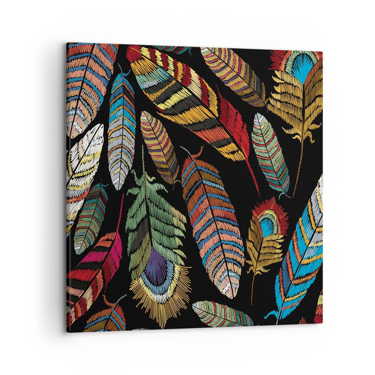 Tablou pe pânză - Carnavalul păsărilor - 50x50 cm