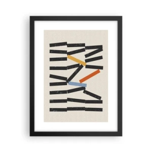 Poster în ramă neagră - Domino - compoziție - 30x40 cm