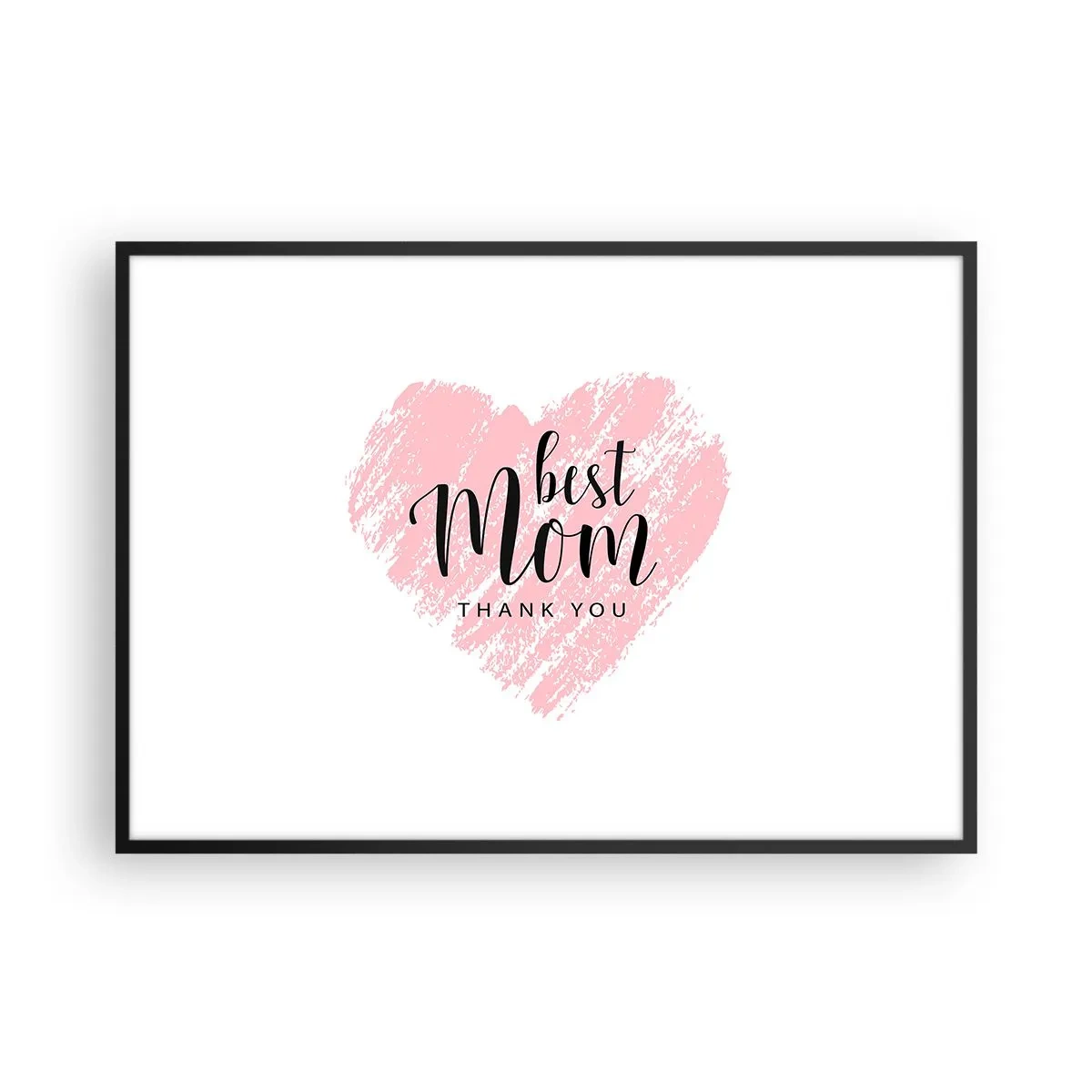 Poster în ramă neagră - Întotdeauna la momentul potrivit - 100x70 cm