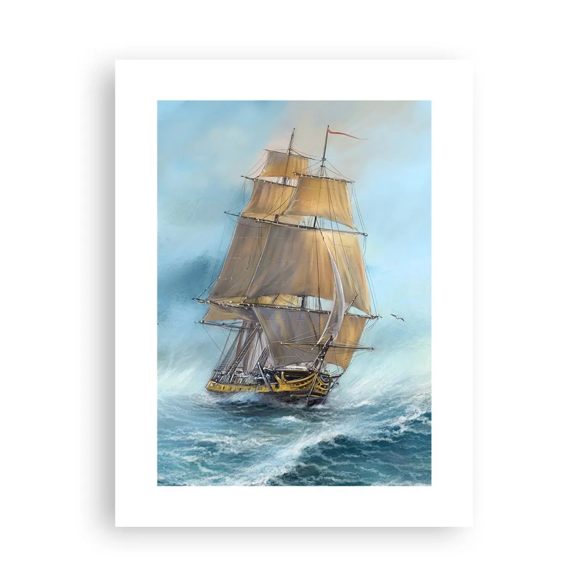Poster - Rulează pe valuri - 30x40 cm