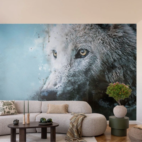 Tapet Autoadeziv Deluxe Sticker - Faceți cunoștință cu sufletul lupului - Animale, Lup, Prădător - 250x175 cm