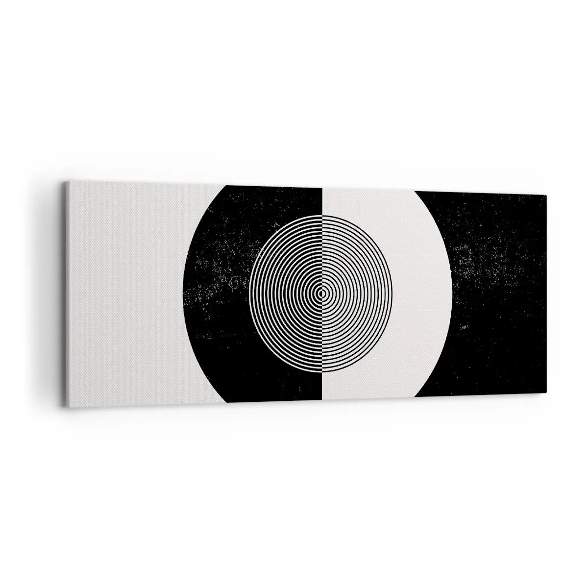 Tablou pe pânză - Armonie în alb și negru - 120x50 cm