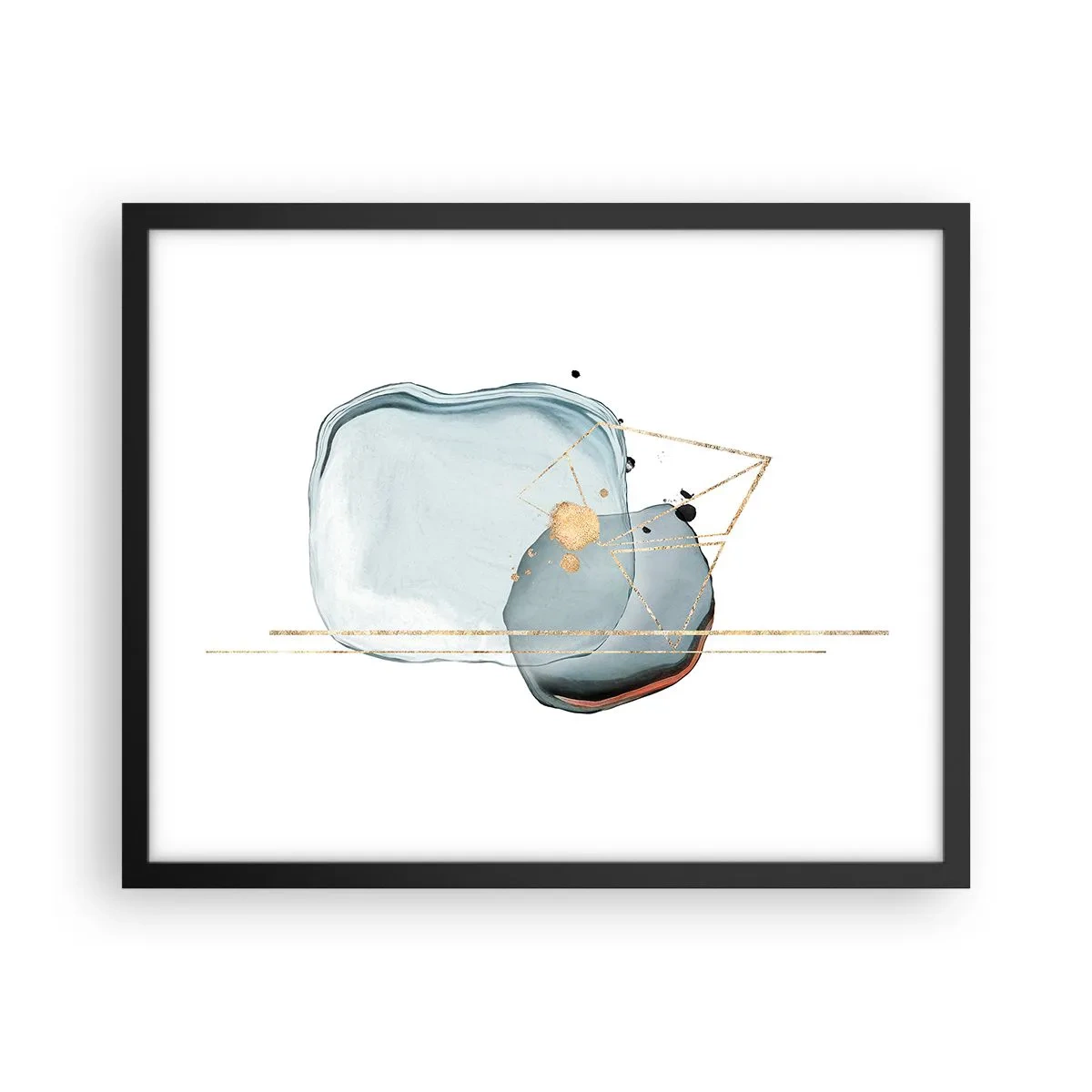 Poster în ramă neagră - Studiul picăturii - 50x40 cm