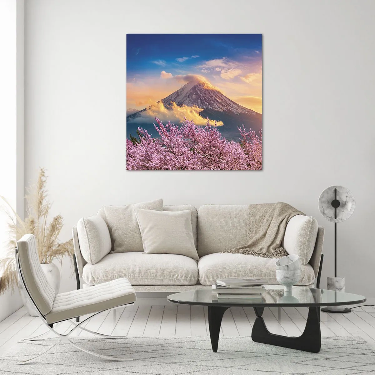 Tablou pe sticlă - Sfințenia japoneză - 30x30 cm