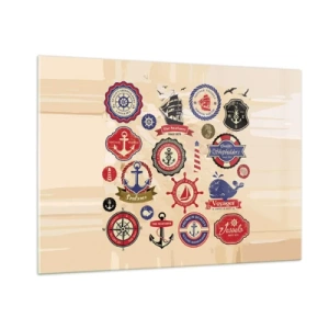 Tablou pe sticlă - Frăția navigării - 100x70 cm