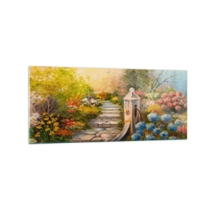 Tablou pe sticlă - În plină înflorire - 120x50 cm