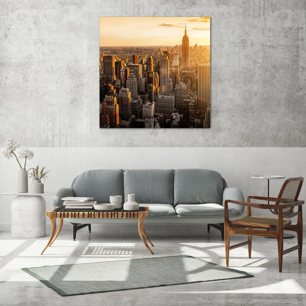 Tablou pe sticlă - Crescând la soare - 40x40 cm