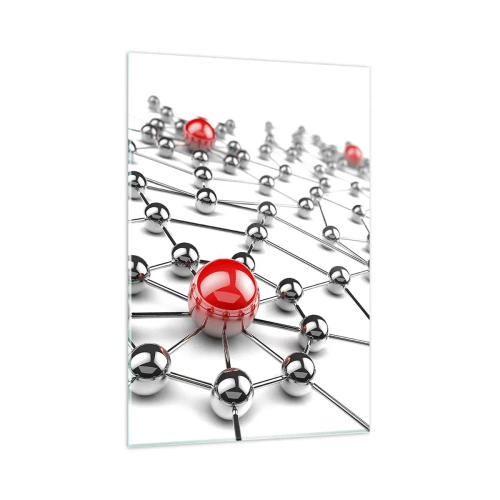 Tablou pe sticlă - Plasă de argint - 80x120 cm