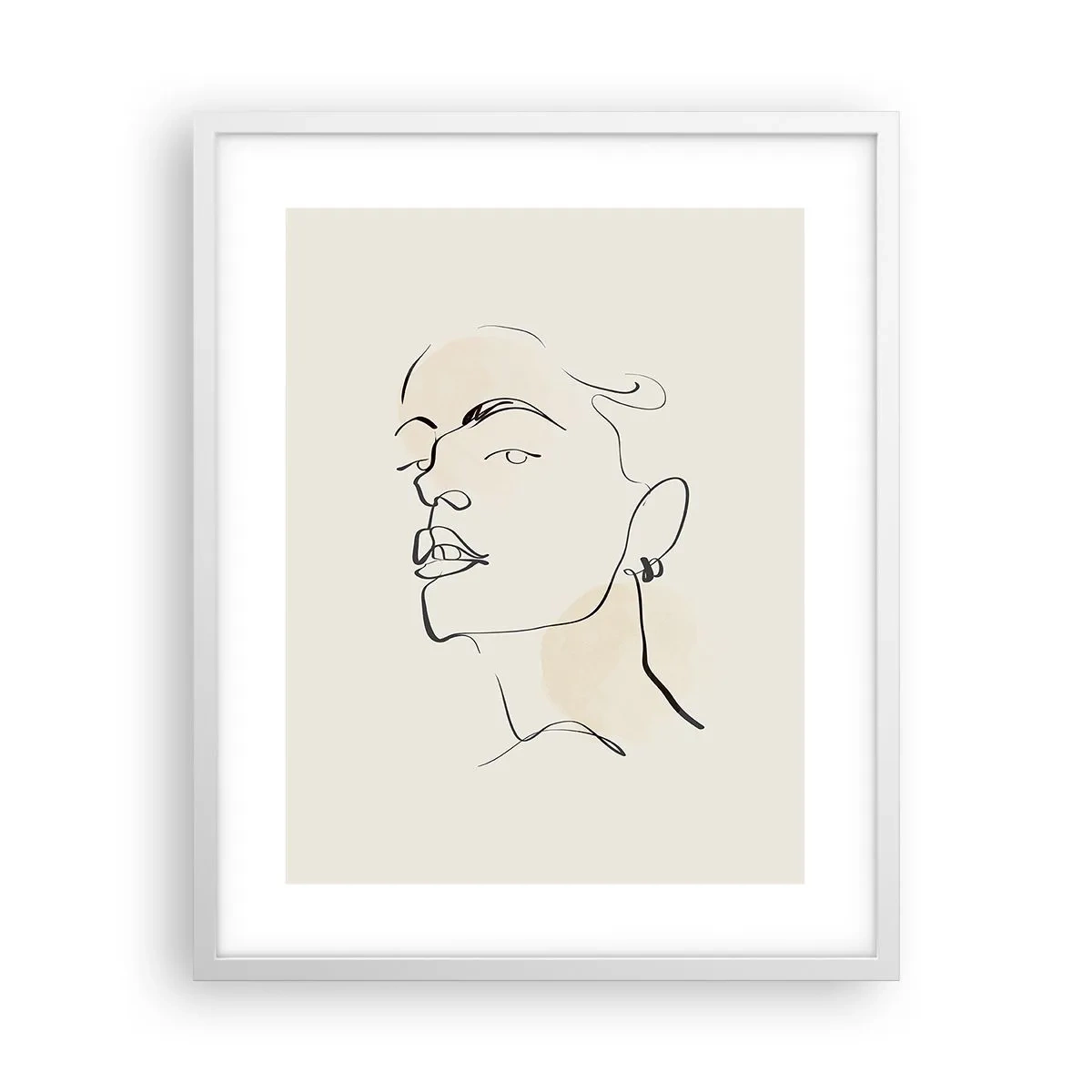 Poster în ramă albă - O privire mândră - 40x50 cm