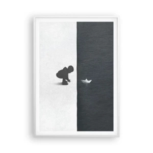 Poster în ramă albă - Marea expediție - 70x100 cm