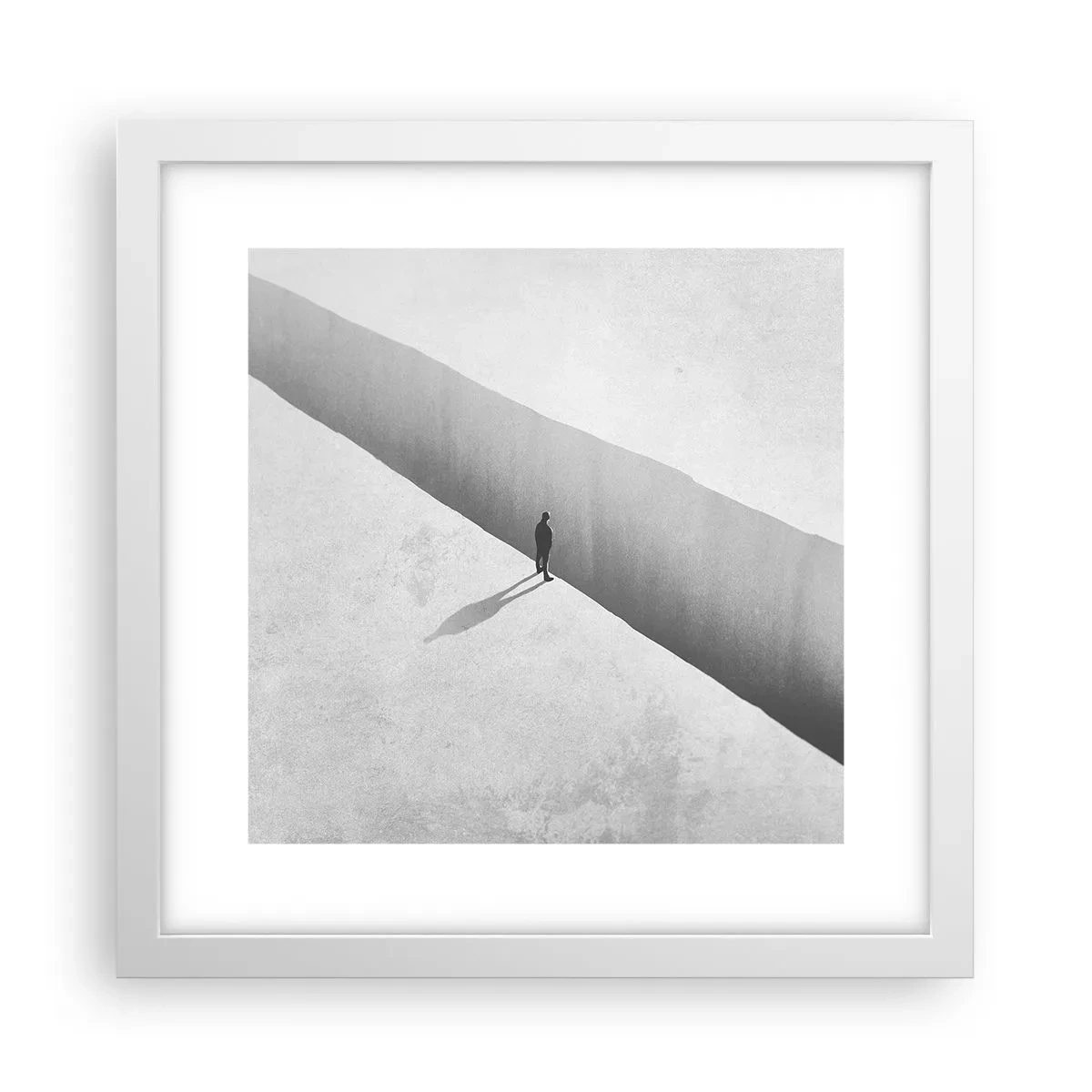 Poster în ramă albă - Obiectiv clar - 30x30 cm