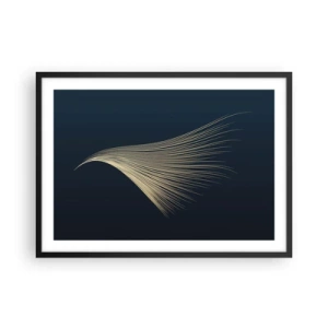 Poster în ramă neagră - Ca părul unui înger - 70x50 cm
