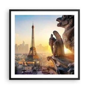 Poster în ramă neagră - S-au schimbat multe... - 60x60 cm