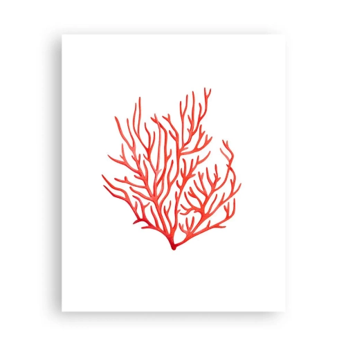 Poster - Coral filigranat - 40x50 cm