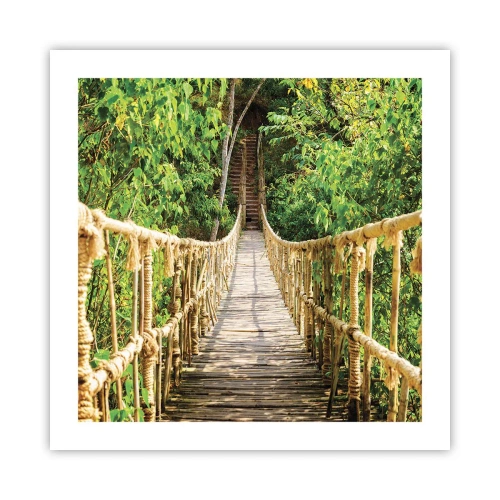 Poster - Suspendat în verde - 50x50 cm