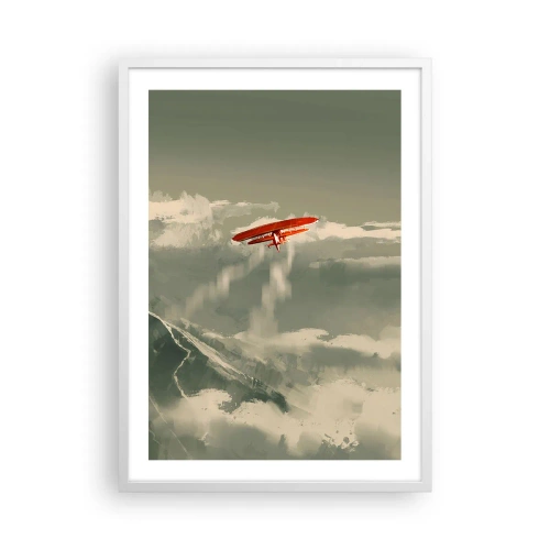 Poster în ramă albă - Un pionier neînfricat - 50x70 cm
