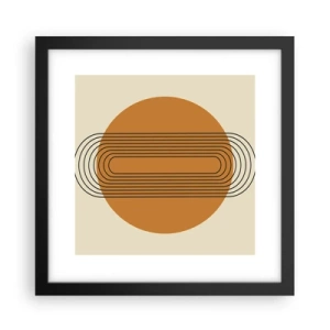 Poster în ramă neagră - Planul perfect - 30x30 cm