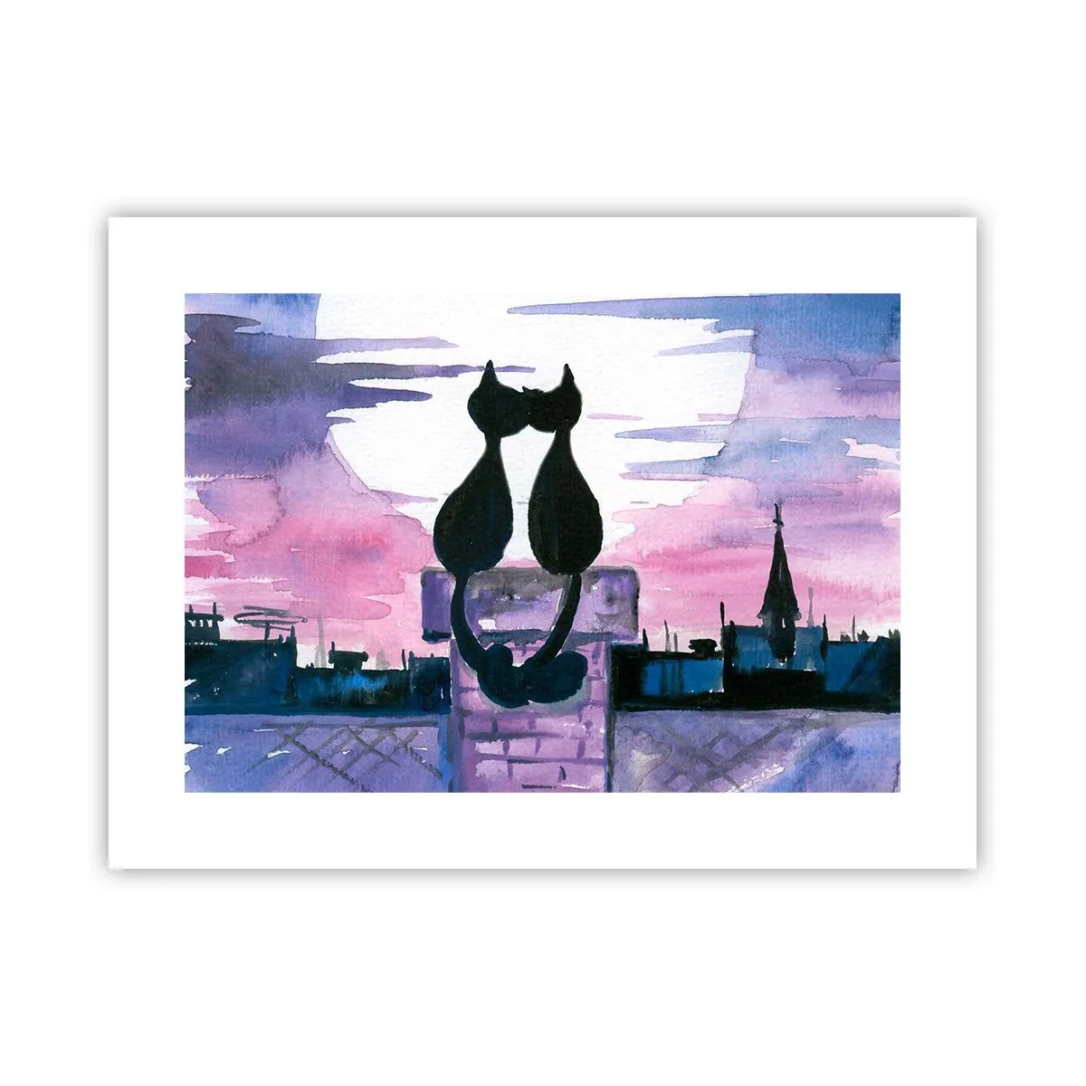 Poster - Rendez-vous sub lună - 40x30 cm