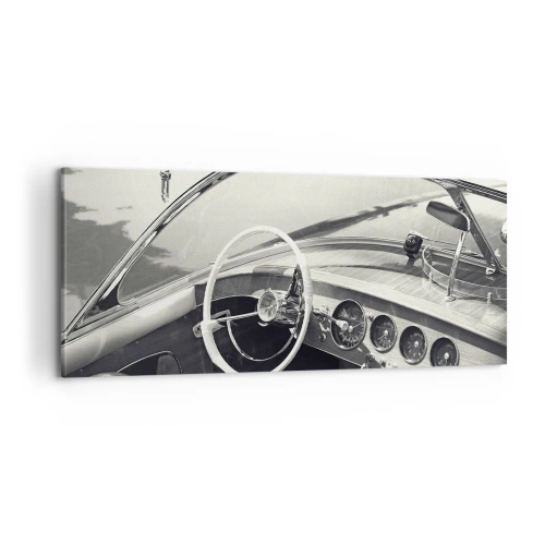 Tablou pe pânză - E timpul pentru cei bogați - 100x40 cm