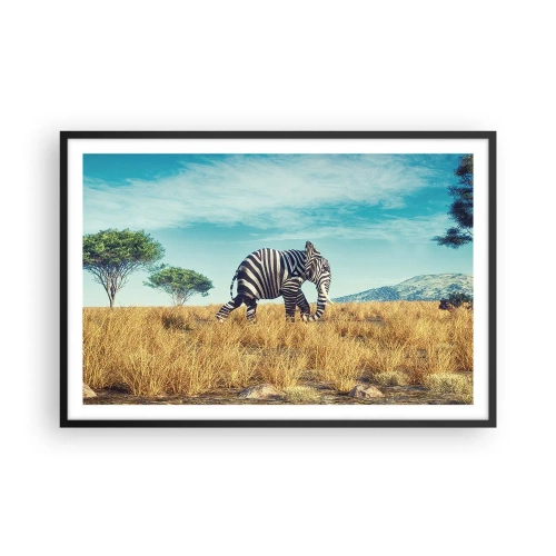 Poster în ramă neagră - Griul nu mai este la modă - 91x61 cm